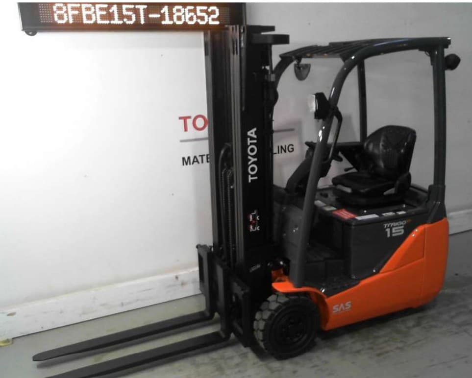 Chariot frontal électrique TOYOTA 8FBE15T 2020 Reconditionné - Équipement professionnel d'occasion - Smart Reuse
