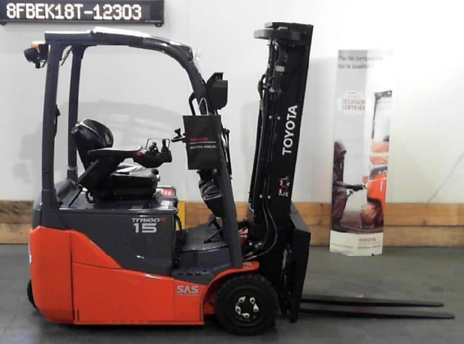 Chariot frontal électrique TOYOTA 8FBEK18T 2019 Reconditionné - Équipement professionnel d'occasion - Smart Reuse