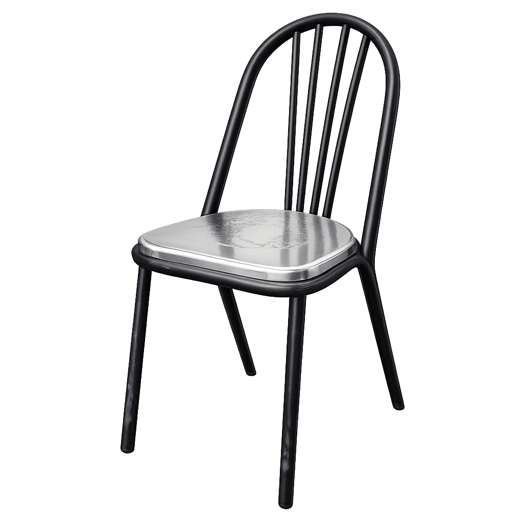 Chaise Métallique Empilable Reconditionné - Équipement professionnel d'occasion - Smart Reuse
