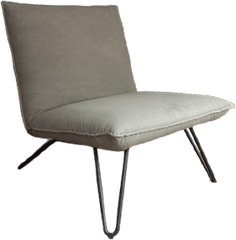Fauteuil Maison du Monde tissu gris piétement métal Maison du Monde Occasion - Équipement professionnel d'occasion - Smart Reuse
