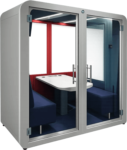 Cabine acoustique 4 places SBS Quatro équipée écrans SBS Quatro Occasion - Équipement professionnel d'occasion - Smart Reuse