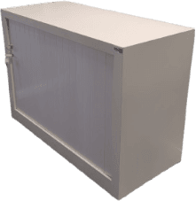Armoire basse métallique 100x80 portes coulissantes Occasion - Équipement professionnel d'occasion - Smart Reuse