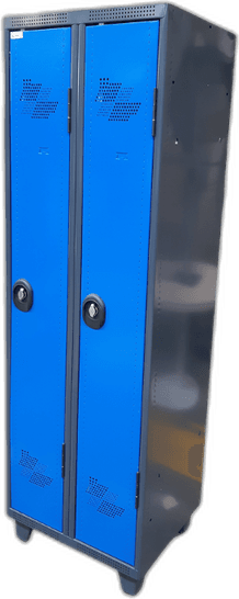 Vestiaire industrie propre 2 cases 60x50 fermeture moraillon Occasion - Équipement professionnel d'occasion - Smart Reuse