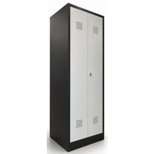 Armoire d'entretien reconditionnée - 180x62cm - Grise et Noire Reconditionné — matériel professionnel d'occasion reconditionné Smart Reuse