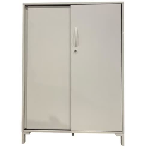 Armoire mi-haute reconditionnée - Ouverture porte coulissante - Grise Reconditionné — matériel professionnel d'occasion reconditionné Smart Reuse