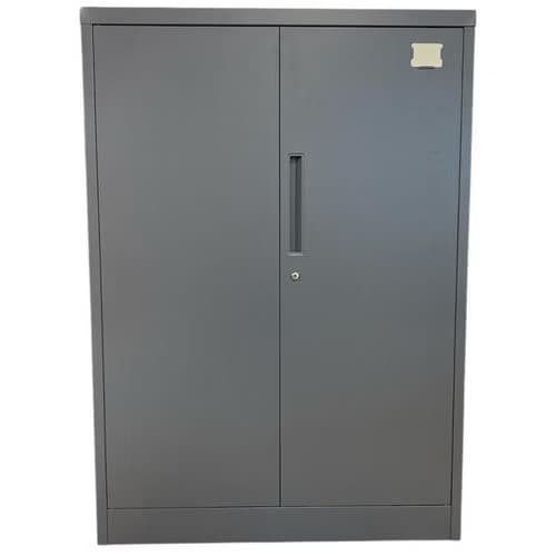 Armoire mi-haute reconditionnée - À portes battantes - Gris anthracite Reconditionné — matériel professionnel d'occasion reconditionné Smart Reuse
