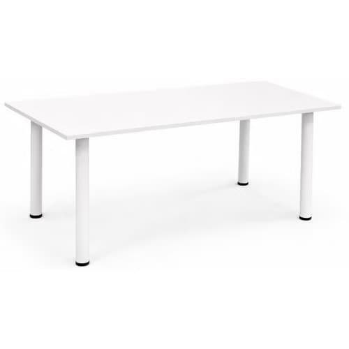 Table standard reconditionnée - 160 x 80 cm - Pieds U - Blanche Reconditionné — matériel professionnel d'occasion reconditionné Smart Reuse