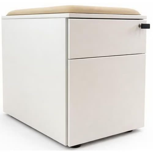 Caisson mobile reconditionné avec coussin - 2 tiroirs Reconditionné — matériel professionnel d'occasion reconditionné Smart Reuse