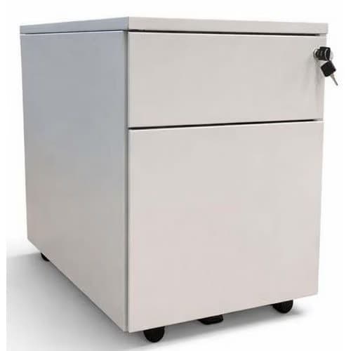 Caisson reconditionné mobile à 2 tiroirs - Gris clair Reconditionné — matériel professionnel d'occasion reconditionné Smart Reuse