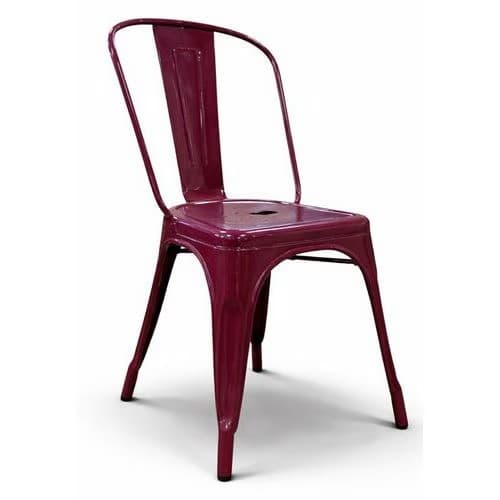 Chaise d'accueil d'extérieur reconditionnée - Empilable - Tolix Tolix Reconditionné — matériel professionnel d'occasion reconditionné Smart Reuse