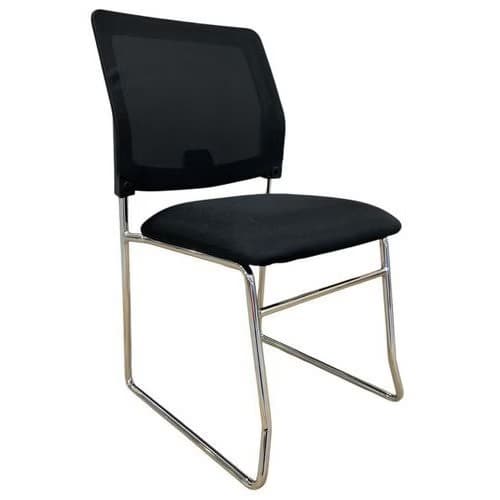 Chaise reconditionnée - Dossier en résille - Noire Reconditionné — matériel professionnel d'occasion reconditionné Smart Reuse