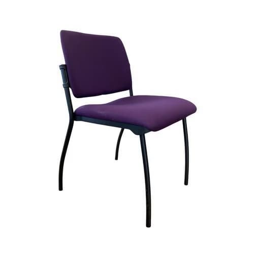 Chaise reconditionnée - Dossier en tissu - Violette Reconditionné — matériel professionnel d'occasion reconditionné Smart Reuse