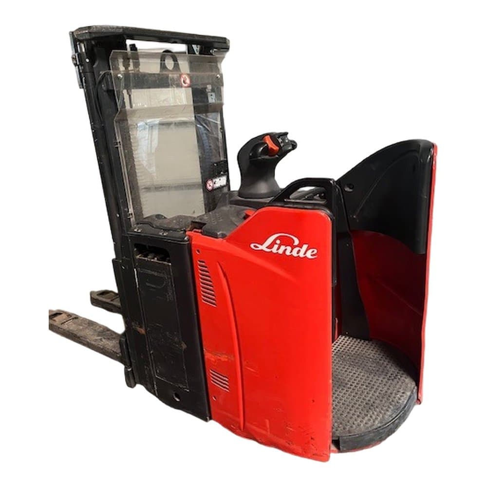 Gerbeur électrique à conducteur porté debout Linde D12SP 2017 Occasion — matériel professionnel d'occasion reconditionné Smart Reuse