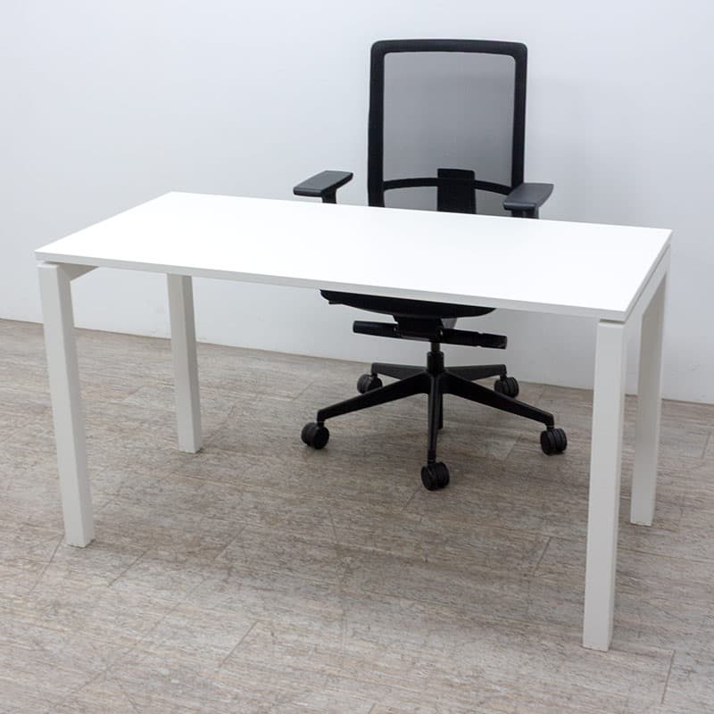 Bureau droit reconditionné Haworth L130 × P60 cm Haworth Reconditionné — matériel professionnel d'occasion Smart Reuse