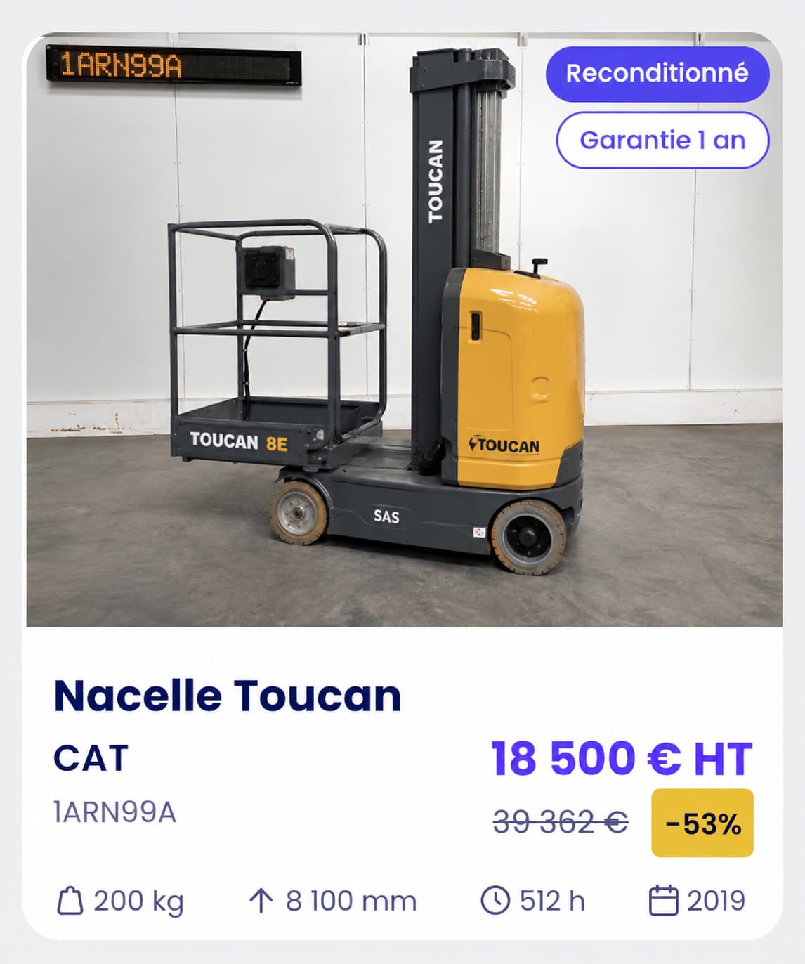 Nacelle Toucan reconditionnée Smart Reuse
